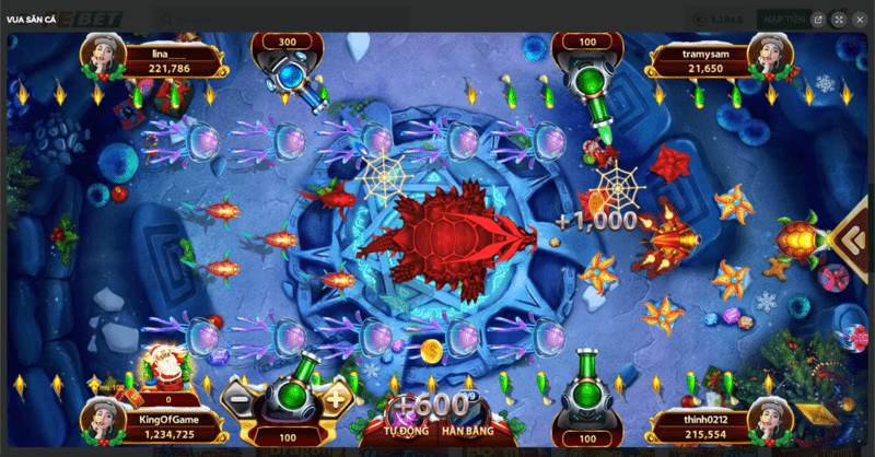Giao diện game bắn cá FEBET