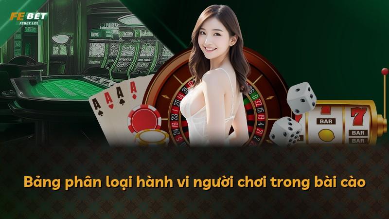Bảng phân loại hành vi người chơi trong bài cào
