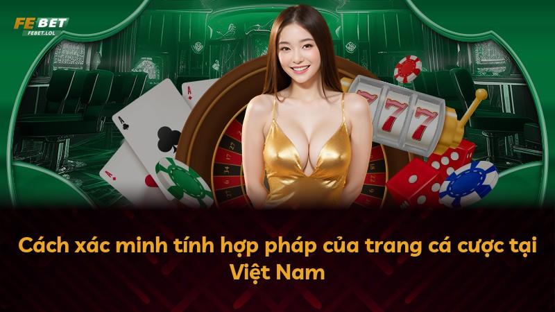 Cách xác minh tính hợp pháp của trang cá cược tại Việt Nam