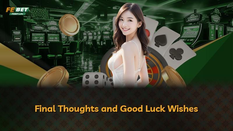 Final Thoughts and Good Luck Wishes